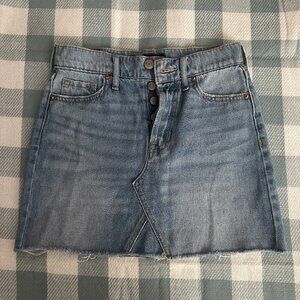 AERO High Rise Mini Jean Skirt Size 00